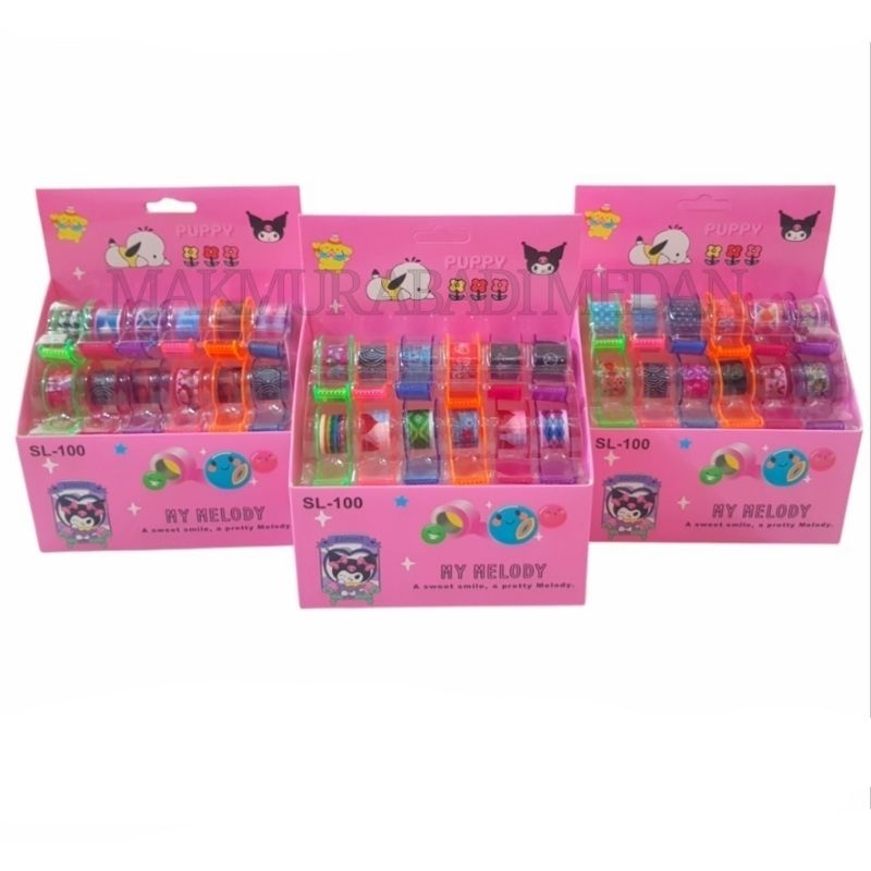 

(1Pcs) ISOLASI Mini FANCY SL-100 DISPENSER Mini Free Lakban Kado Fancy