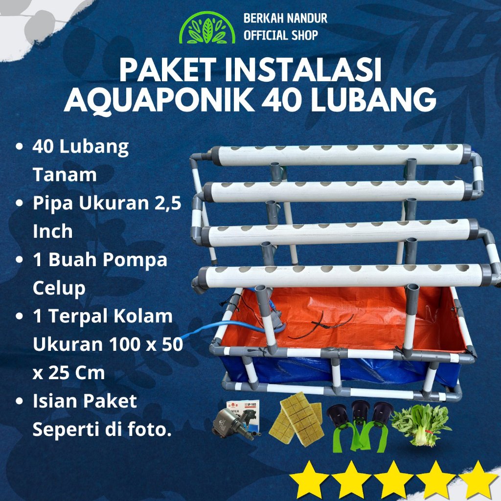 Instalasi Aquaponic Aquaponik Hidroponik Paket Hidroponik Paket Aquaponic