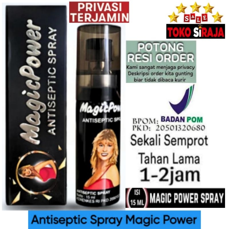 Gigikbunga Magic Power Spray Antiseptic 15 Ml / Tisu Spray Magic Power Botol 15Ml / Spray Magic