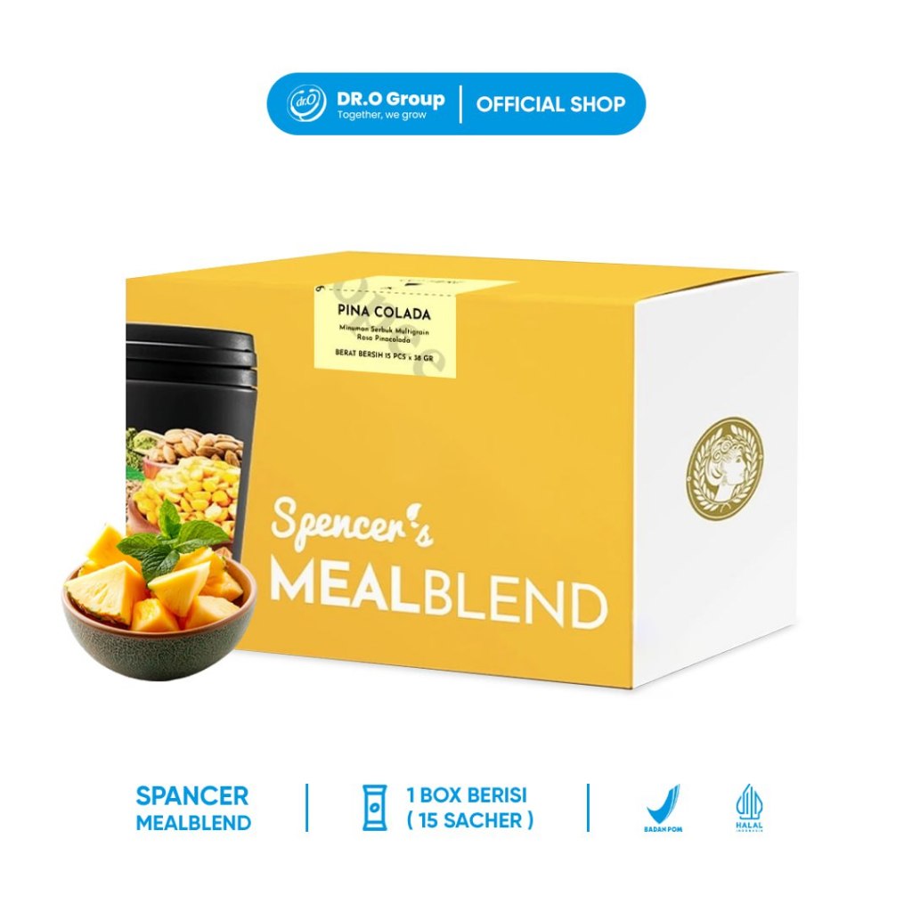 

Spencer's MealBlend (1 Box Pina Colada) - Minuman Sehat untuk Tubuh Ideal Segar dan Kaya Vitamin