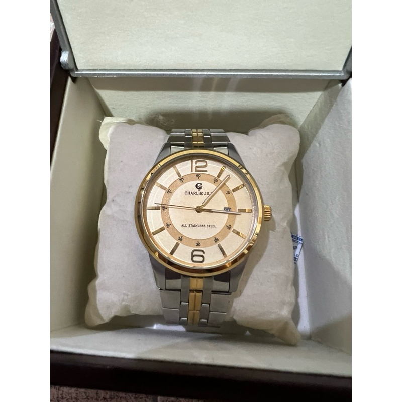 JAM TANGAN PRIA CHARLIE JILL 1534M All stanless steel ORIGINAL 1000% GARANSI MESIN 1tahun