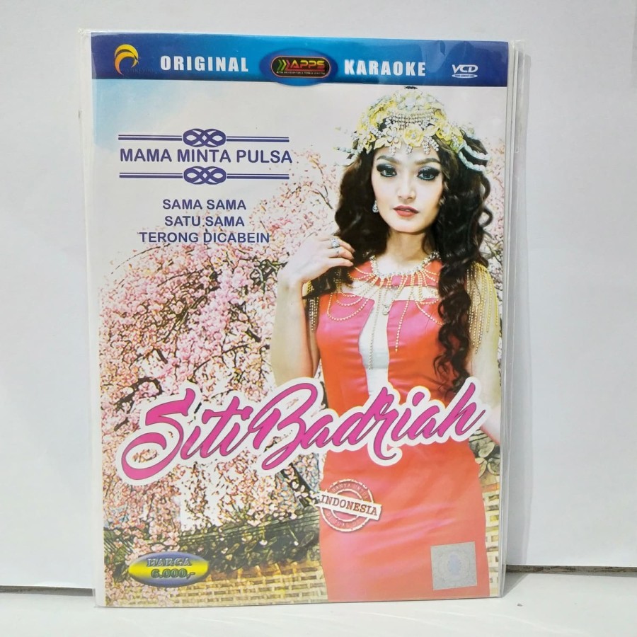 VCD Original Karaoke Siti Badriah
