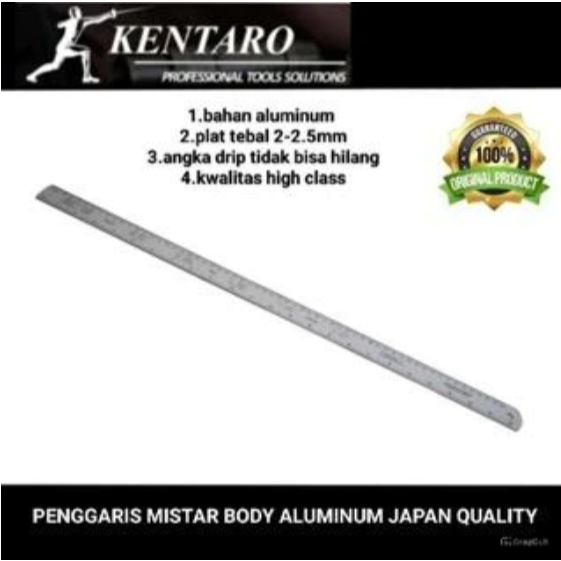 

Kentaro penggaris mistar body aluminium Japan quality