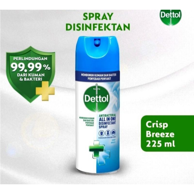 Detol Disinfektan Spray Antibacterial All In One 225ml