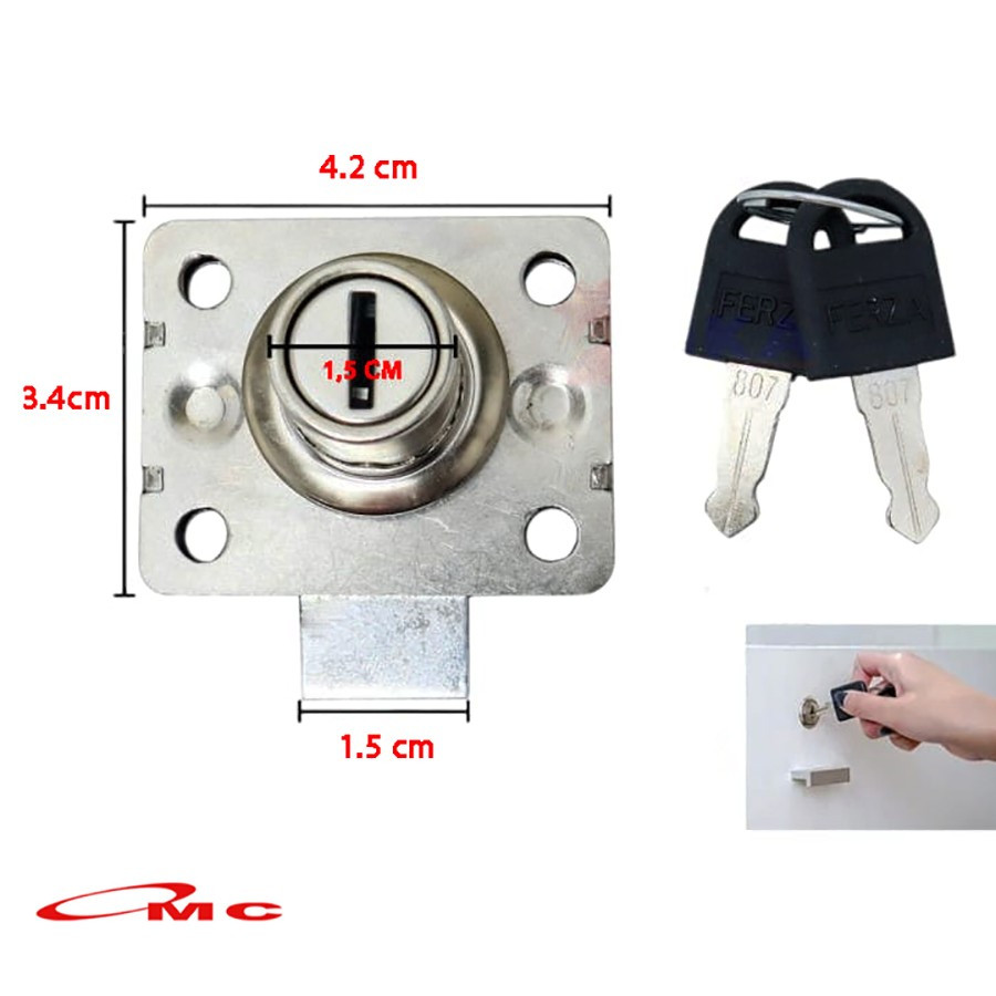 Kunci Laci Lemari 101 FERZA Kecil Kunci Laci Ferza 101 Kunci Lemari Kunci Pintu Lemari Kunci Loker L