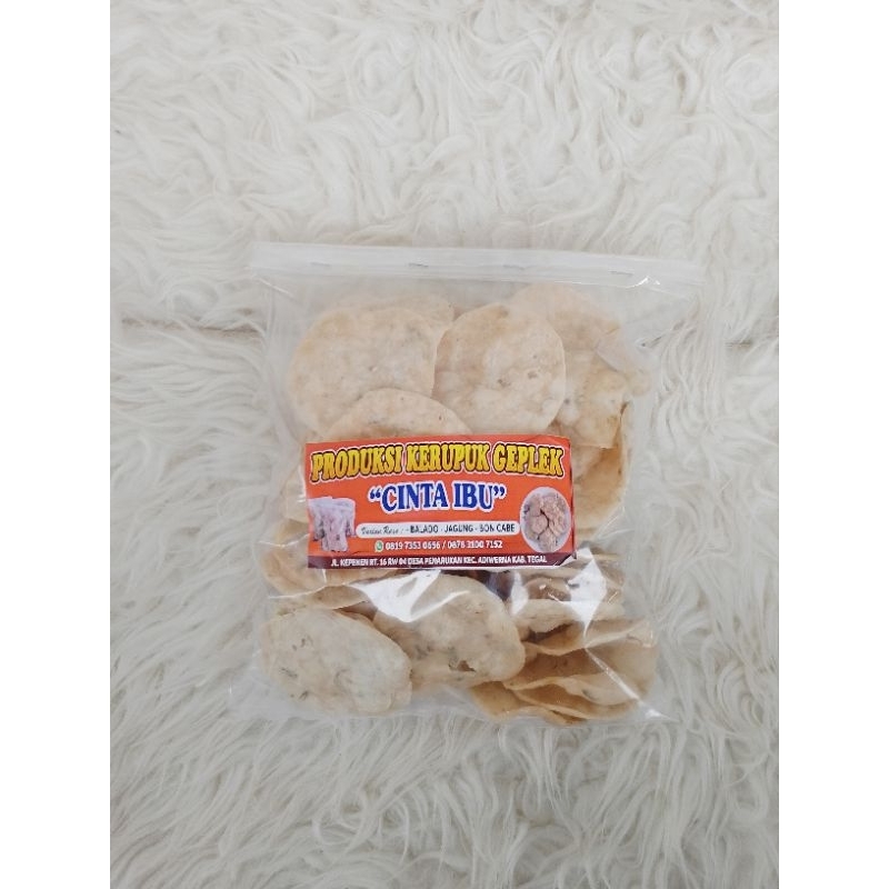 

KERUPUK GAPLEK CINTA IBU KHAS TEGAL 250gr ORIGINAL GURIH NYOYY