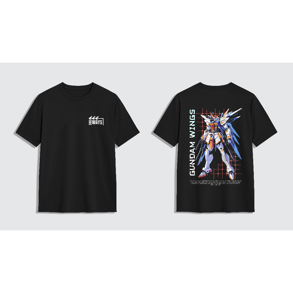 Sideways - Gundam Project#1 | Kaos Distro Cotton Combed 24s Premium | Kaos T-Shirt Keren | T-Shirt