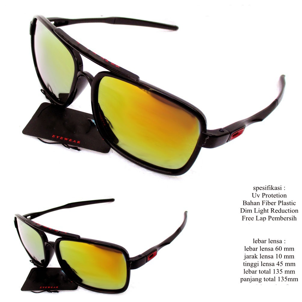 kacamata pria sunglasses deviation squash fullset