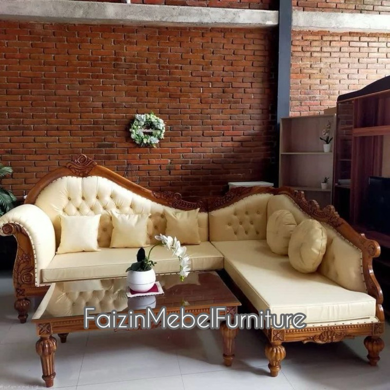 SOFA SUDUT UKIR - SOFA RUANG TAMU