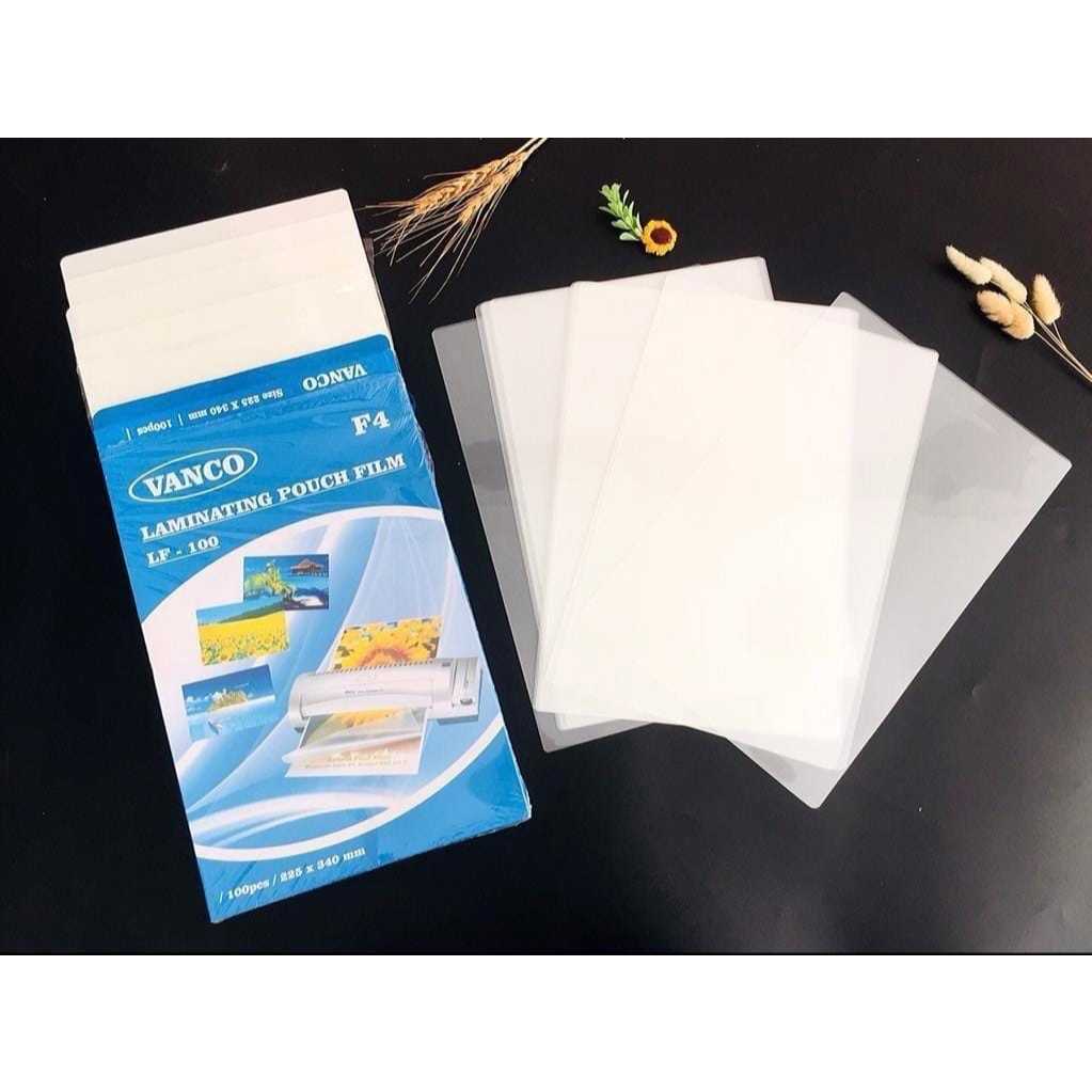 

[ 1 PAK ] Laminating Vanco Folio / Laminating Folio isi 100 lembar ukuran F4