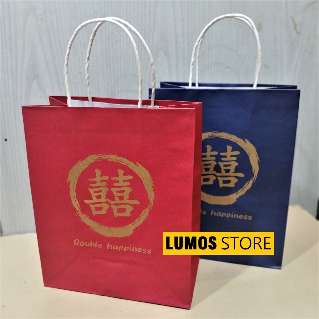 

paper bag double happines imlek small