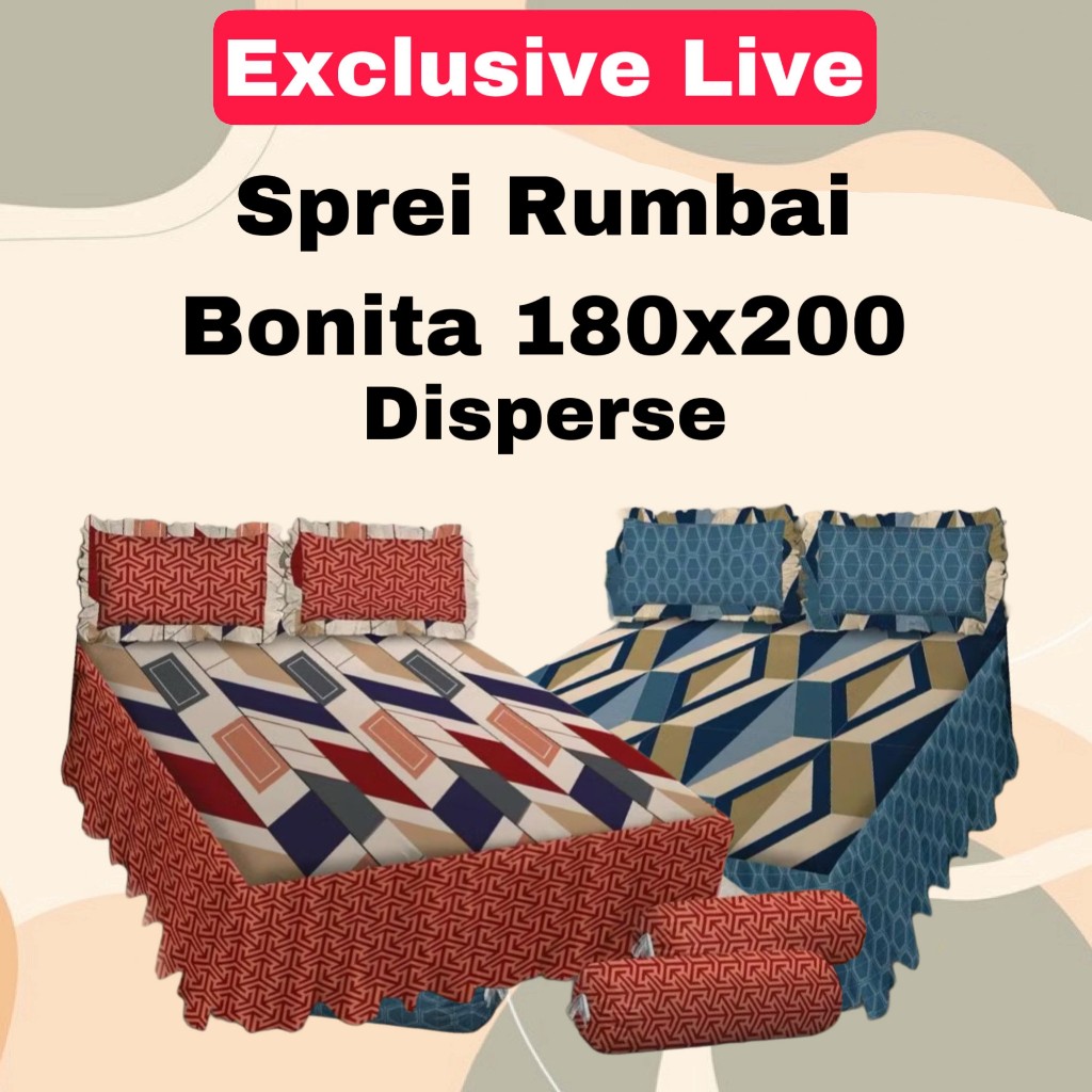 SPREI RUMBAI BONITA 180x200 KING SIZE NO.1