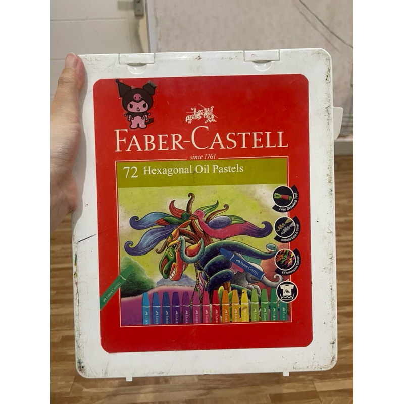 

faber castell oil pastel crayon isi 72 warna preloved