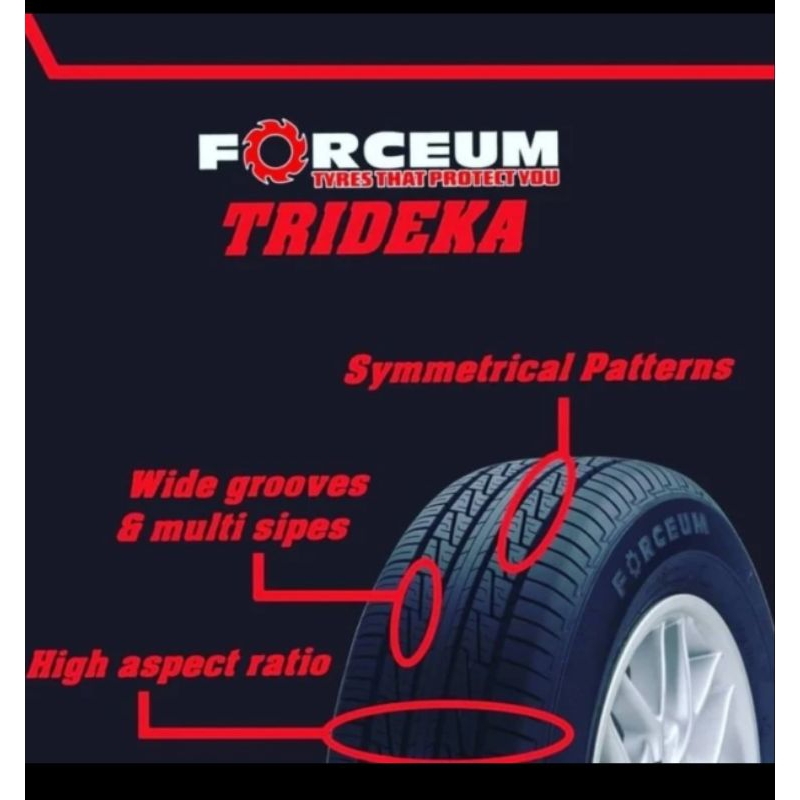 ban FORCEUM 185/65R14 185/65/14 R14 R 14 18564 R 14 18565R14 trideka