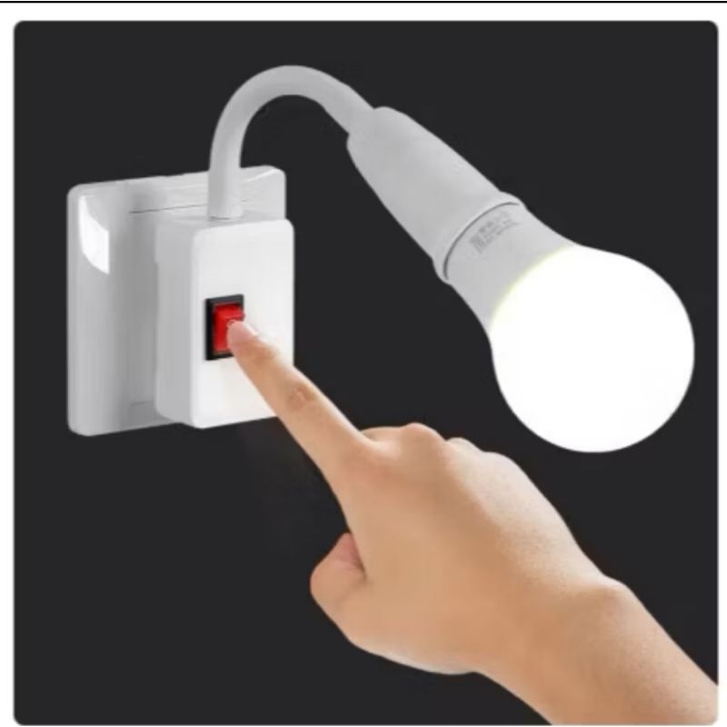 KALTIM Fitting Lampu Flexible On Off Colokan Listrik
