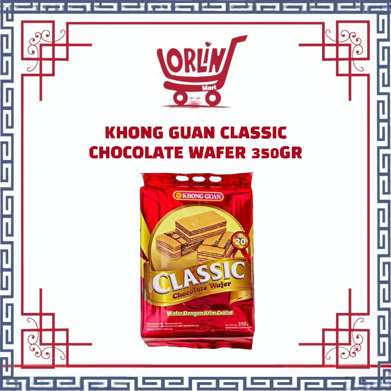 

KHONG GUAN CLASSIC CHOCOLATE WAFER 350GR / WAFER KHONGGUAN