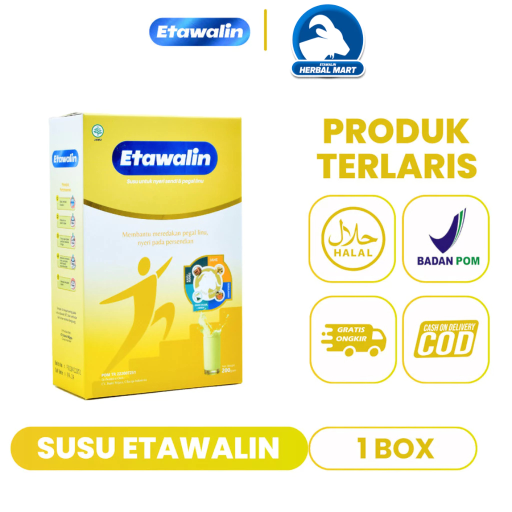 

ETAWALIN - Susu Kambing Etawa Asli Atasi Asam Urat Pengapuran Tulang Dan Sendi 220gr