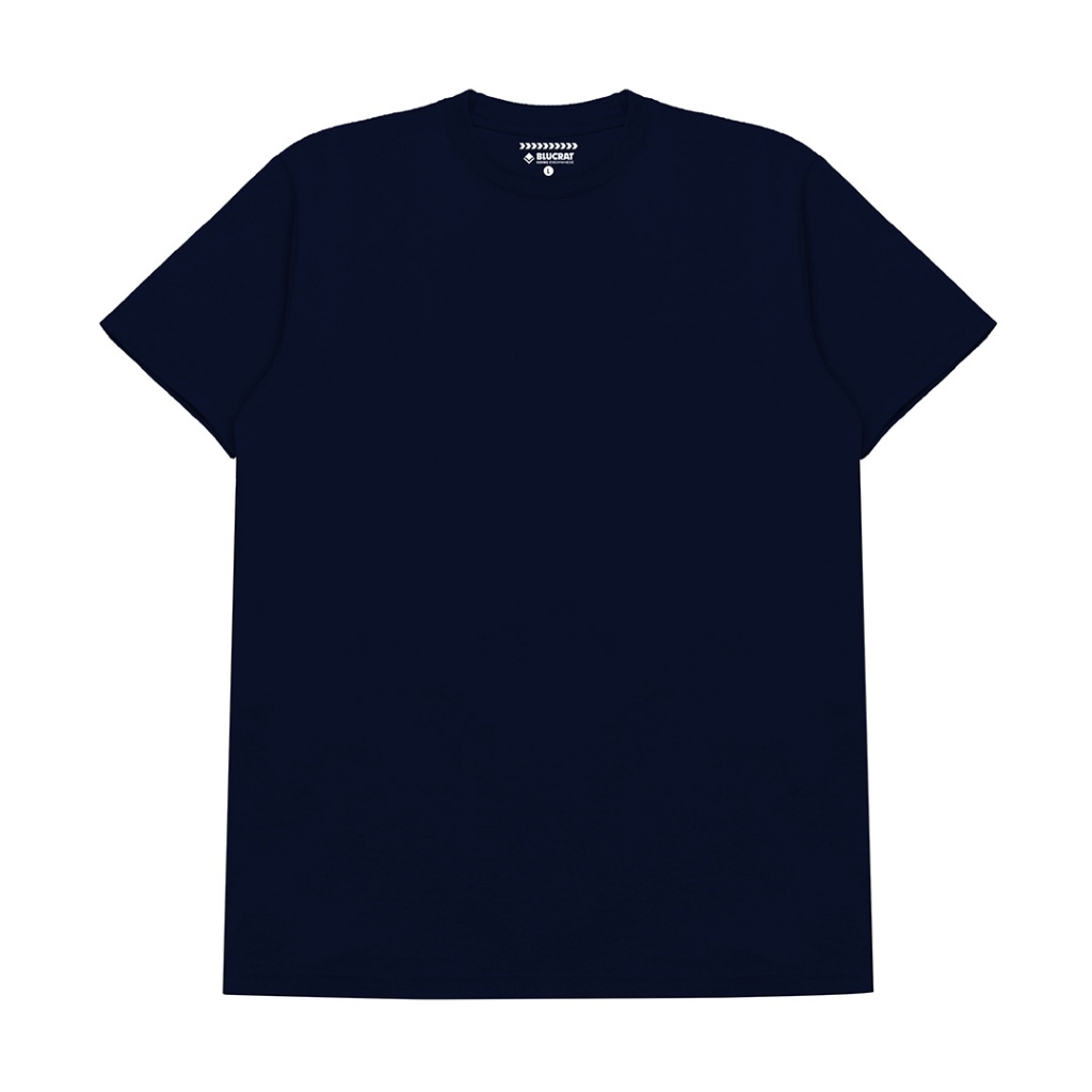 Kaos Polos Cotton 24S Navy / Kaos Pria 24S Biru / Tshirt Polos 24S