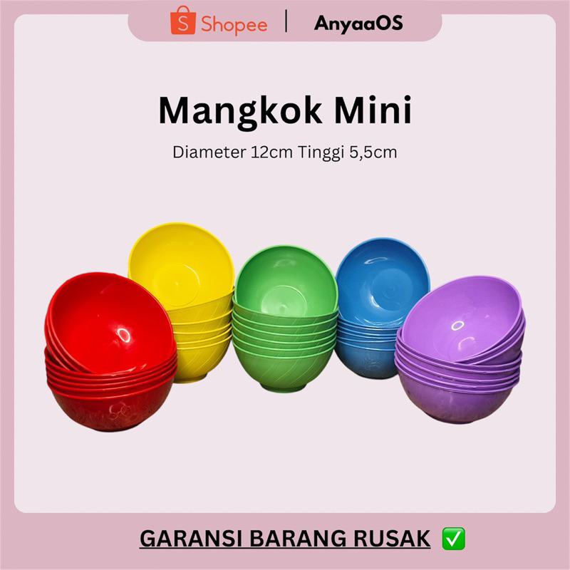 Mangkok Mini untuk Bubur 1 Lusin