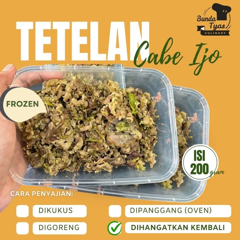 

TETELAN DAGING CABE IJO ( 250GR )
