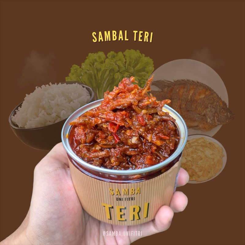 

Sambal Teri/Teri Pedas (150gr) - Samba Uni Fitri