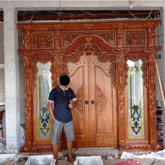 Gebyok Motif Kaca Gebyok Ukir Jepara