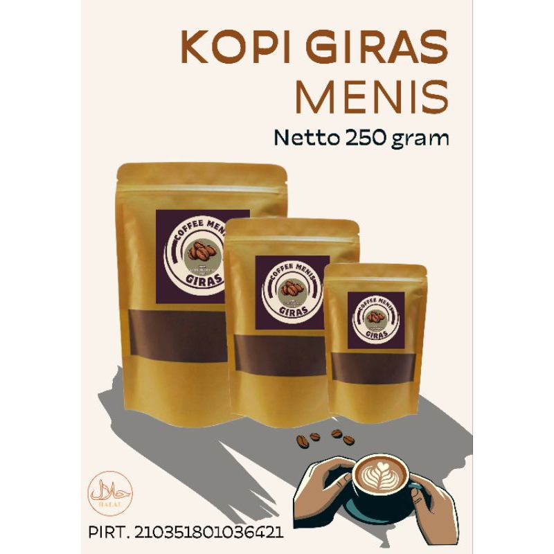 

kopi bubuk GIRAS 250 gram kemasan ekonomis mantap