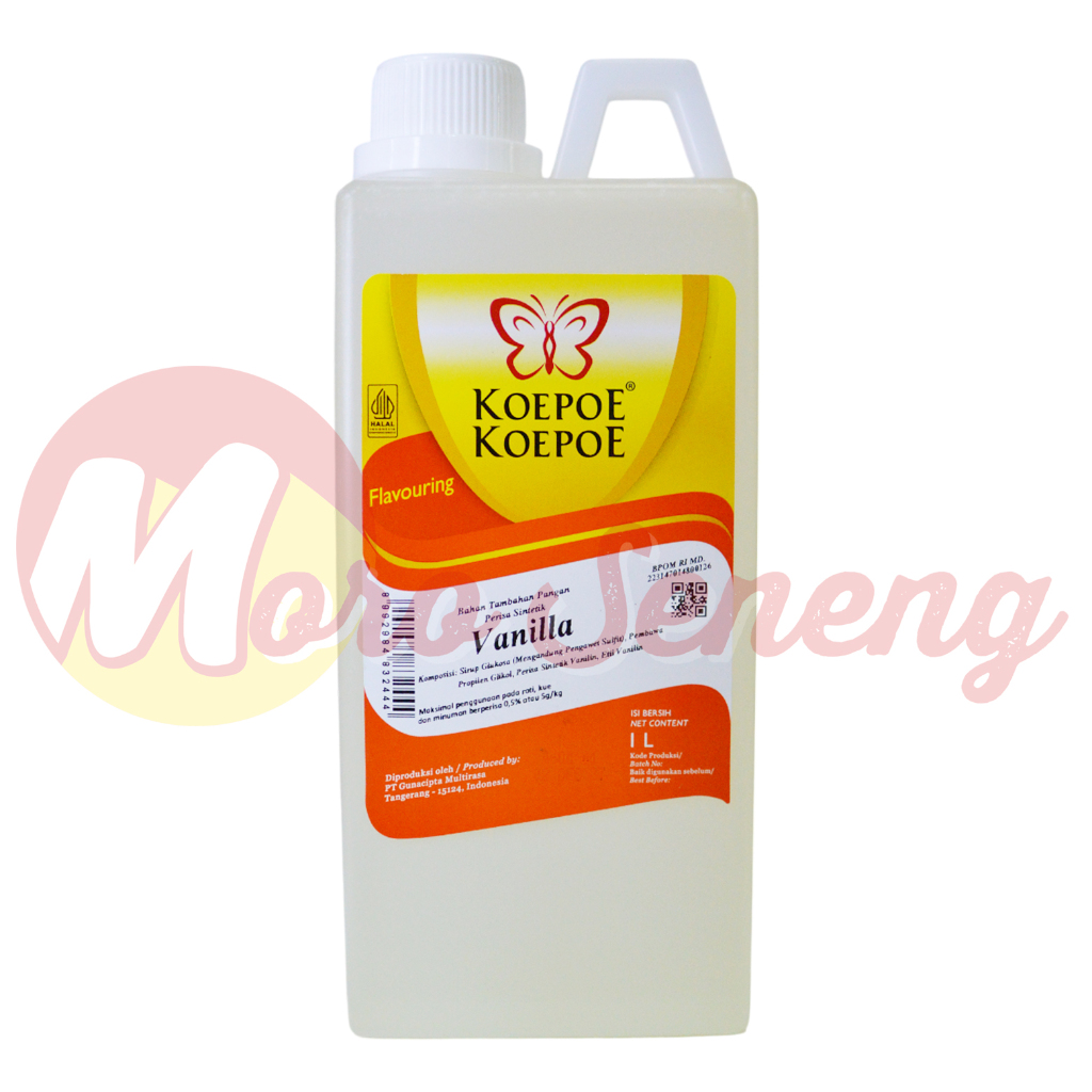 

Pasta Vanilla 1L Kupu Koepoe Perisa Vanili 1 Liter