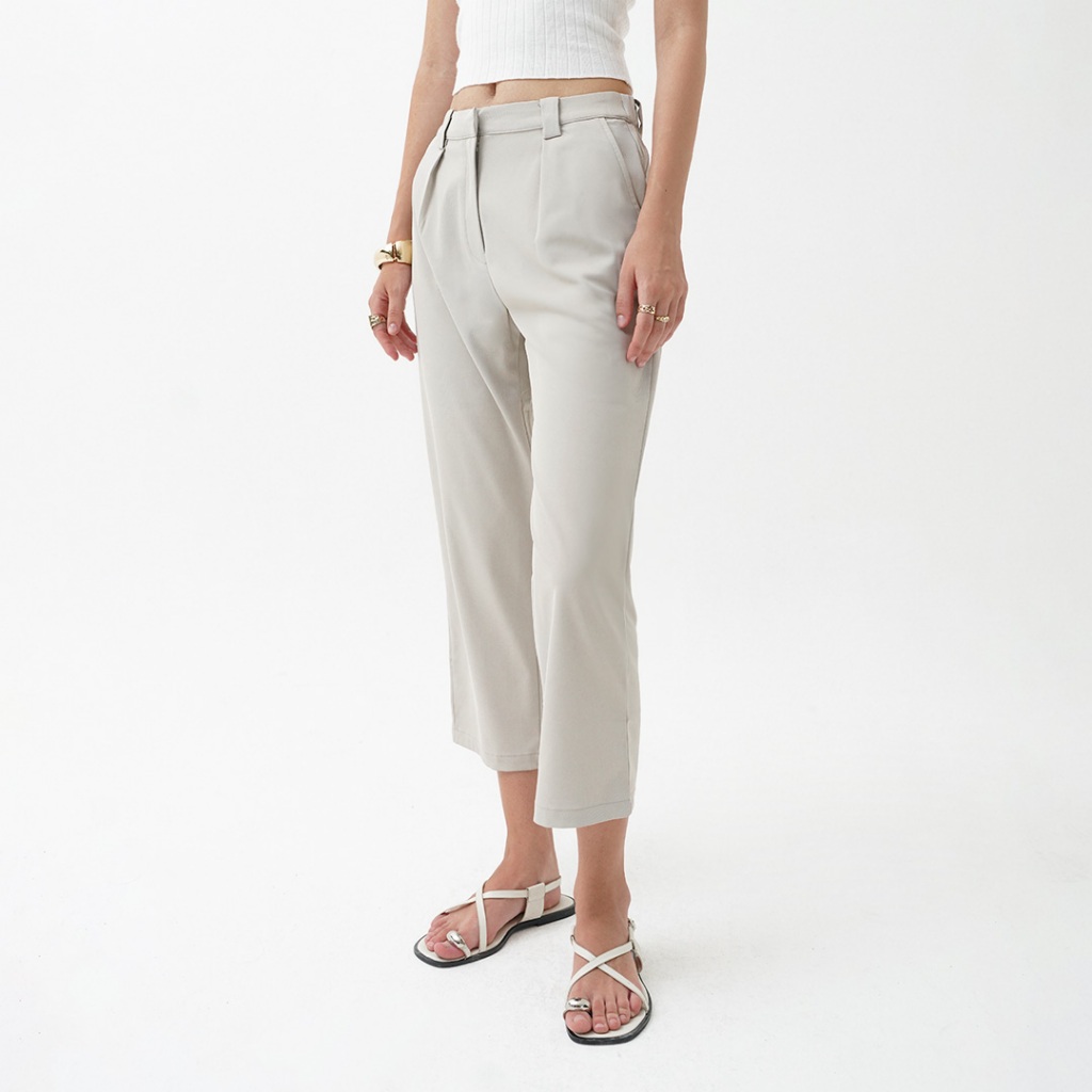 Mississippi Darted Trousers Celana Wanita Panjang LIN000701M Taupe