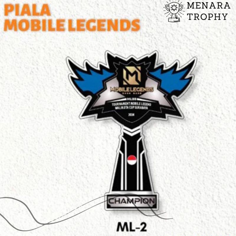 Piala Mobile Legend Plakat Mobile Legend Akrilik Custom Plakat E sport