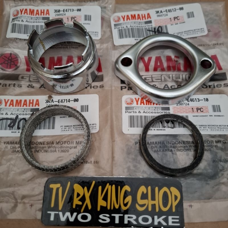 FULL SET MUR KNALPOT CICIN KNALPOR PACKING TENGAH DAN ATAS KNALPOT RX KING ORIGINAL YGP