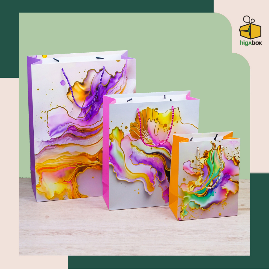 

Paper Bag Tote Bag / Gift Box Tote Bag / High end Gift Paper Bag Paperbag Box Set Motif, Souvenir, Tas kue, Hampers, Makanan, Gift, Packaging, Kemasan | AN01A5 - AN03A5