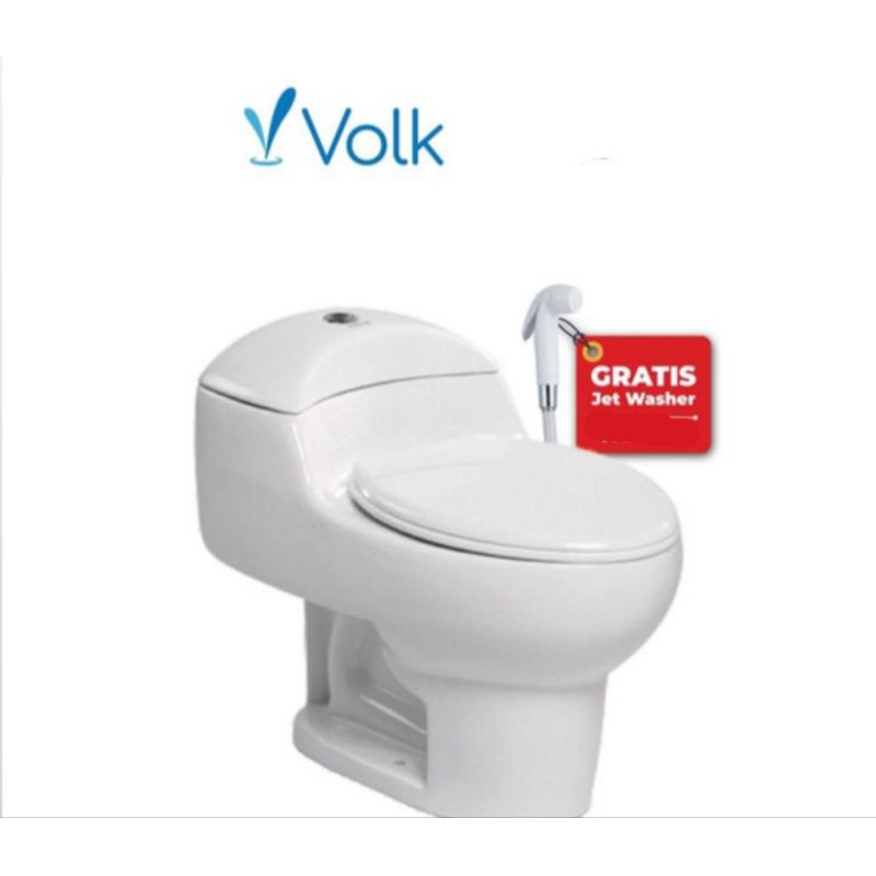 Kloset Duduk Volk Wedelia 056 + Jet Shower
