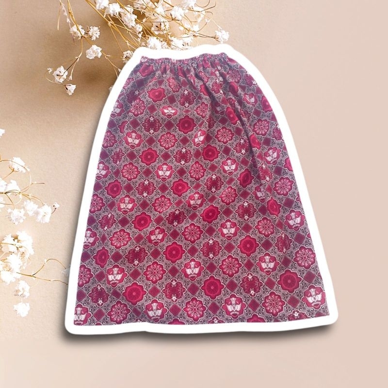 ROK KEBAYA ANAK PEREMPUAN BAWAHAN ROK SD MERAH HITAM LERENG SEKOLAH