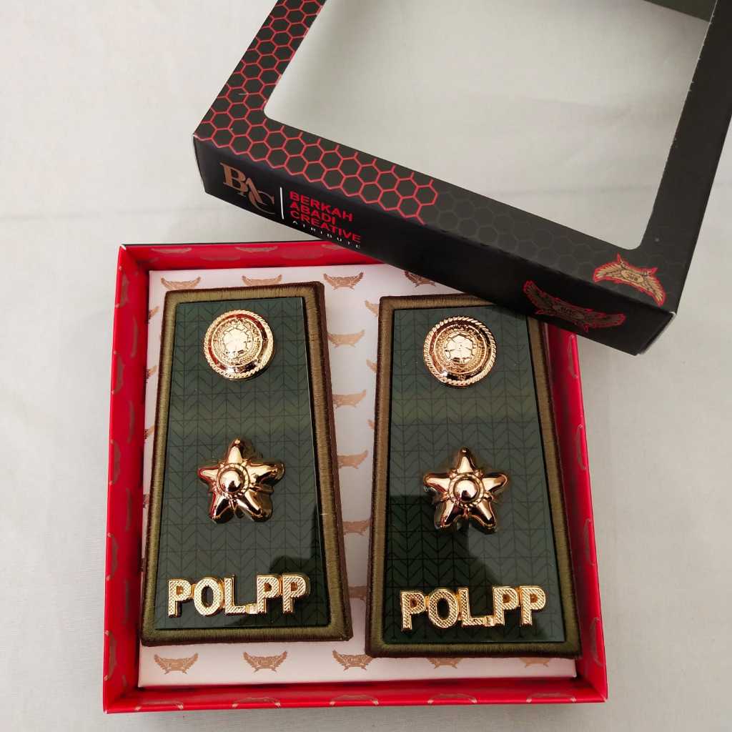 Pangkat Pdh Pol Pp 3D Kain Akrilik