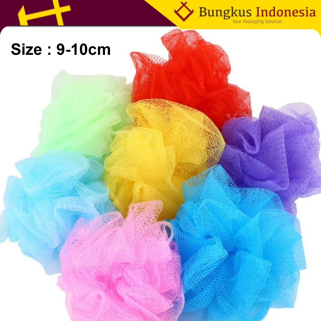 Spons Mandi Mini Jaring Rainbow Spon Sponge Shower Gel Spons Mandi