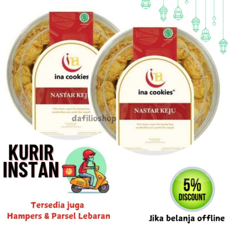 

Ina Cookies Nastar Keju Kue Kering Toples Reguler