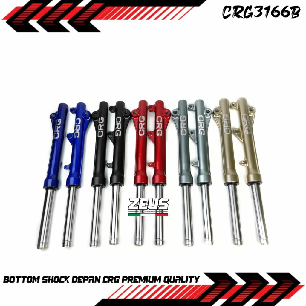 SHOCK DEPAN KOMPLIT CRG 3166 SHOCK BREAKER DEPAN CRG MODEL STANDAR SHOCK VARIO 110,125,150 BEAT SCOO