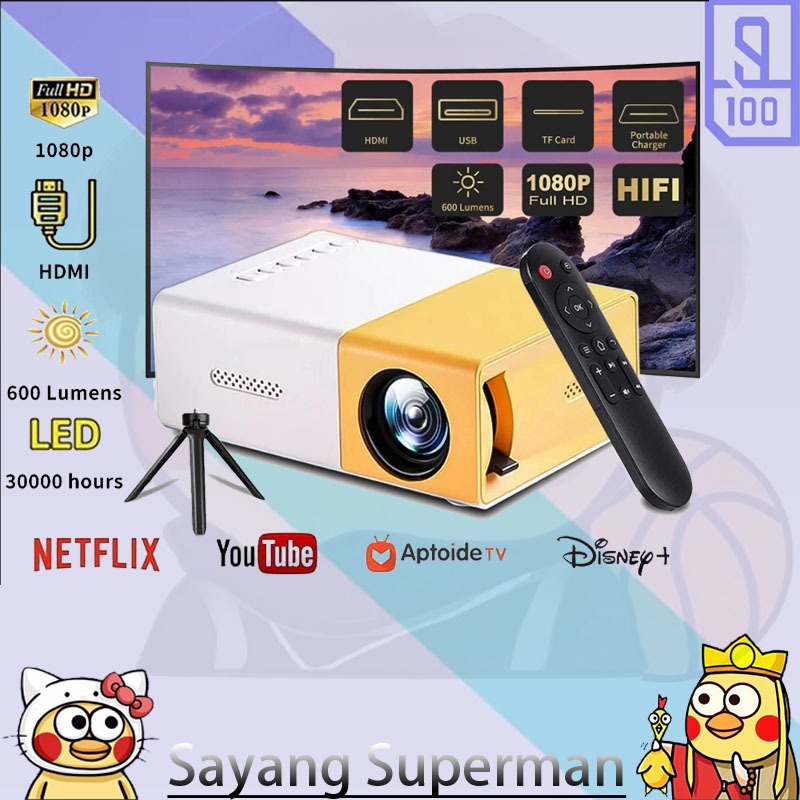 Mini Proyektor LED YG300 / YG-300 / YG 300 LCD Portable Projector Home