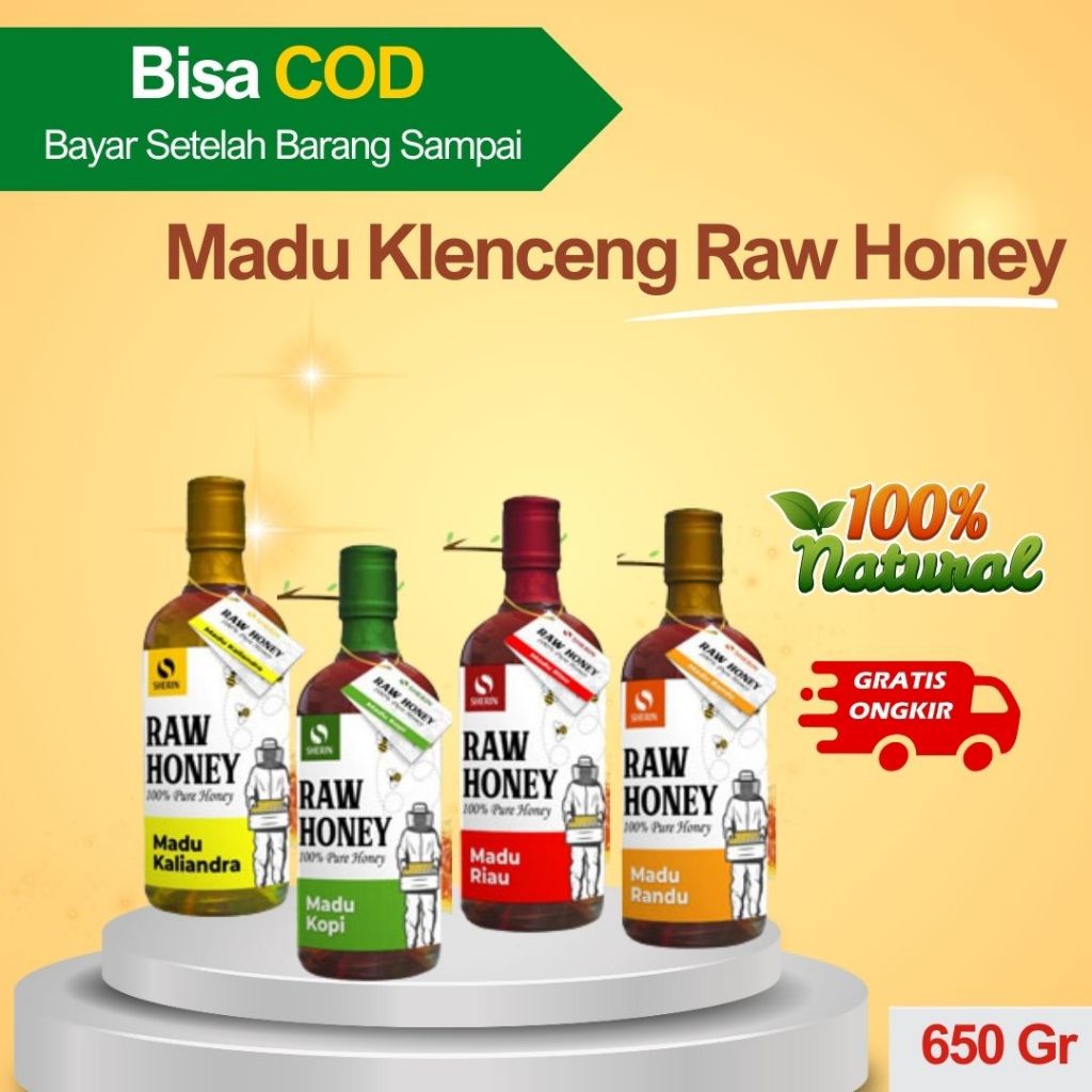 

Madu Klenceng Raw Honey ORIGINAL 100% 650 Gram