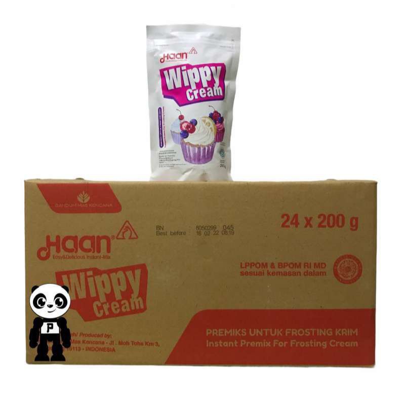 

Haan Wippy Cream pouch 200gr 1dus isi 24x200gram