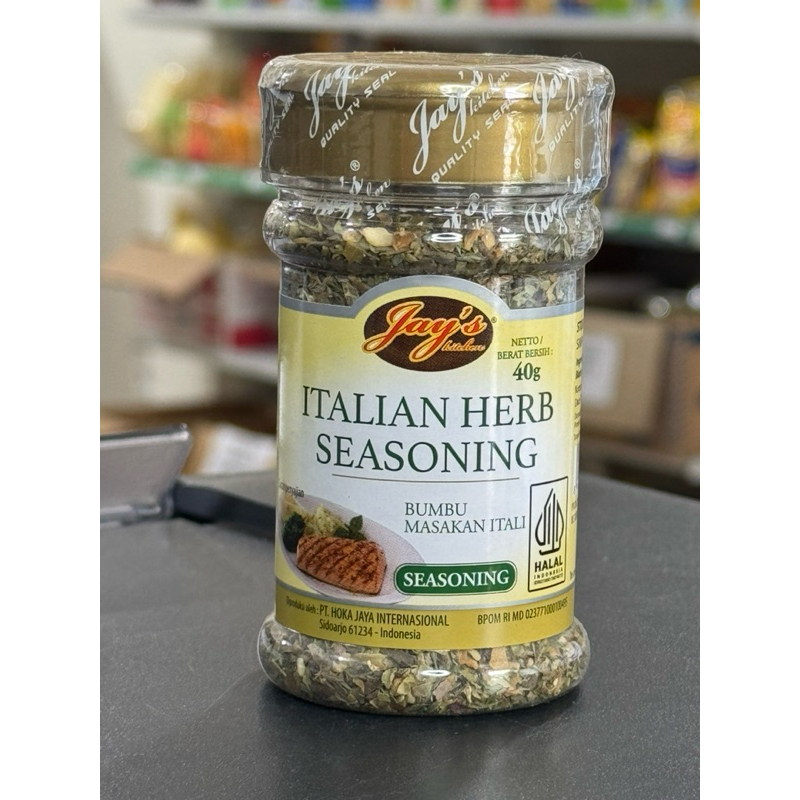 

Jay’s Kitchen Italian herb sesoning / bumbu masak Itali 40gr