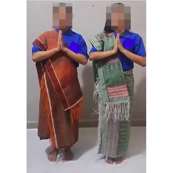 ULOS SIMALUNGUN TAPAK CATUR SEMI SUTRA