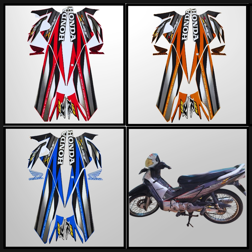Stiker Striping Honda Supra X 125 R 2005 2006 List Body Motor Honda Supra x 125 R 2005 Berkualirtas