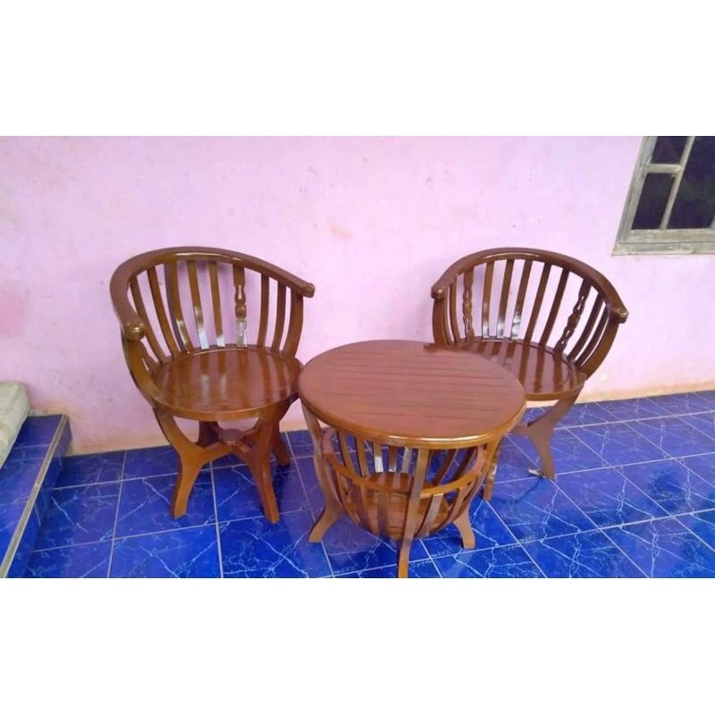 kursi teras mangkok / kursi teras mangkok jati