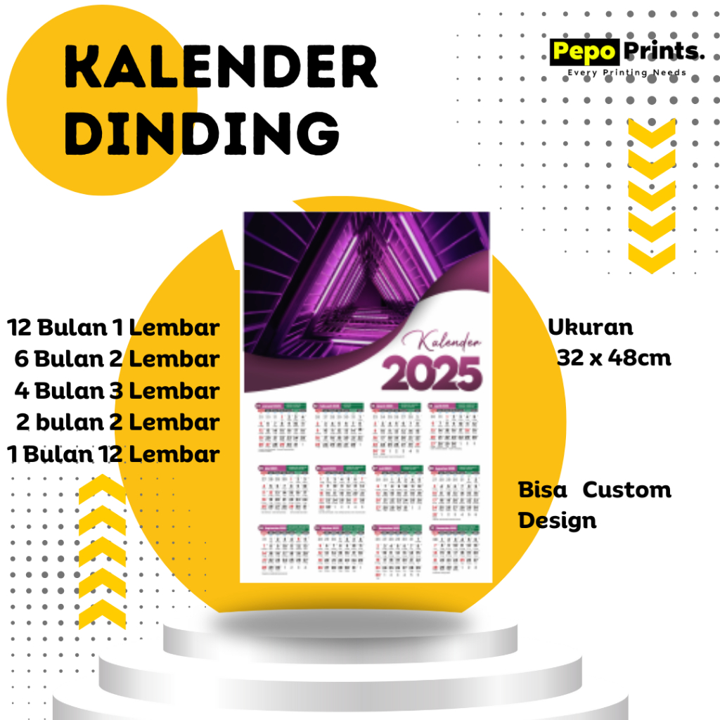 

Pepo - KALENDER DINDING UKURAN A3+ JEPIT / MATA AYAM
