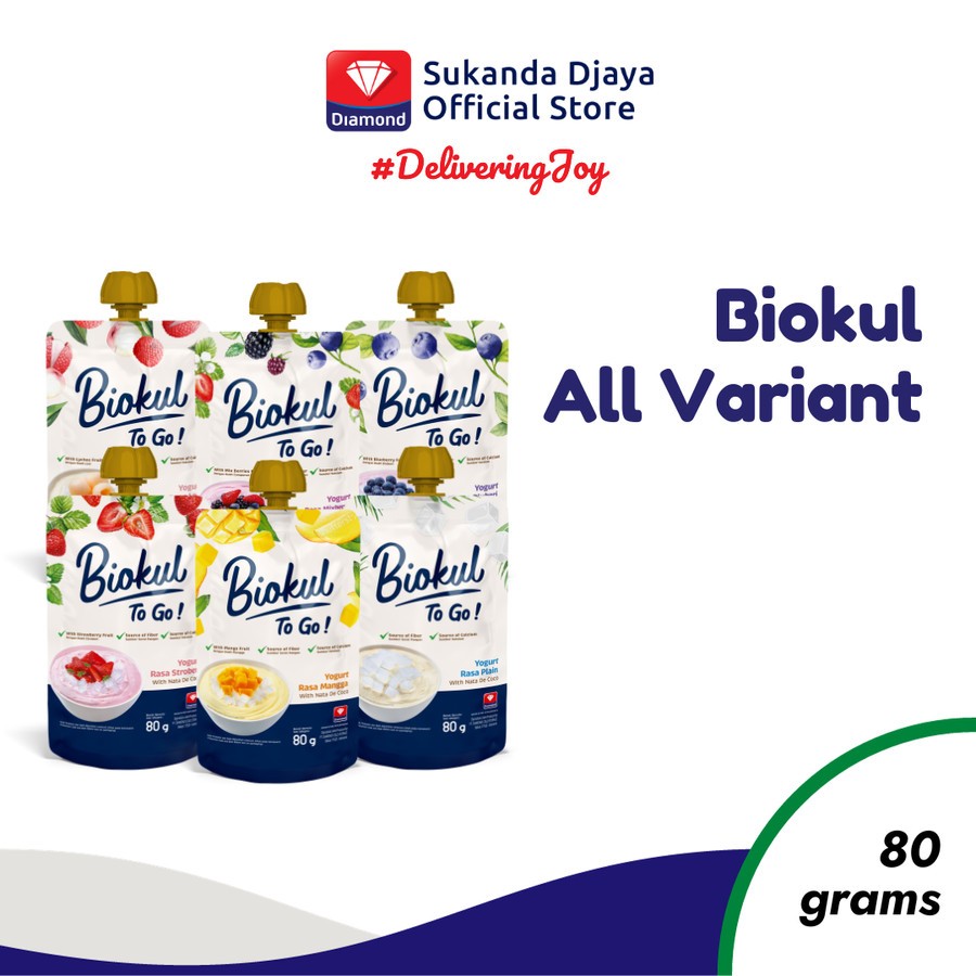 

Biokul To Go | Minuman Yoghurt | Yoghurt Rasa Mangga 80 Gram Siap Minum
