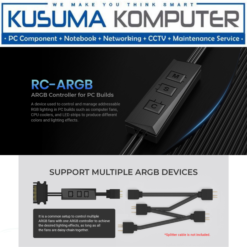 ID Cooling RC-ARGB controller Converter ARGB
