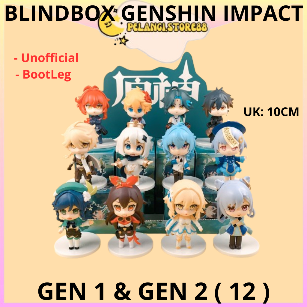 BLIND BOX ANIMEE GENSHIN IMPACT CHARACTER ACTION FIGURE ANIME BLINDBOX GENSIN IMPACT JEAN AMBER LISA