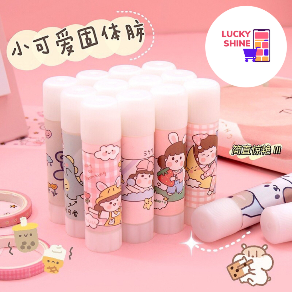 

LS LEM PEREKAT KERTAS PADAT / LEM STIK BATANG PUTAR / GLUE STICK / ALAT SEKOLAH KANTOR MOTIF LUCU